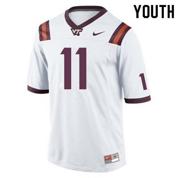 Youth #11 Tre Turner Virginia Tech Hokies College Football Jerseys Sale-Maroon